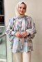 Wide Sleeve Patterned Shirt - 2
