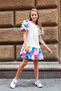 Short Sleeve Floral Print Dress