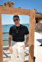 Briss Black Crew Neck 100% Cotton Knitwear Men's Tshirt
