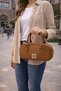 Olive Green Suede-Look Short Strappy Women's Clutch Bag |   Olive Green Mt1556