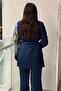 Organza Brocade Fabric Combination Jacket and Pants Set - 4