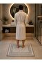 3 Pieces of Footprint Patterned Cotton 50 X 70 Authentic Towel Bath and Sink Mat - 2
