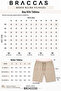 Men's Side Pockets Elastic Waist Linen Look Relaxed Fit Chino Shorts Ecru - 8