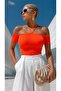 Knitwear Blouse Tr0267 Orange - 2