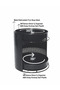 360 Degree Rotating Two-Tier Makeup and Jewelry Organizer - Black (Each Internal Organizer Rotates Independently at 360 Degrees) - 3
