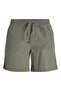 Erkek Geschnitten Khaki Linen Slim Shorts - 12248629 - 2