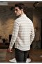 100% Cotton Long Sleeve Slim Fit Collar Buttoned Sports Men's Shirt - 2