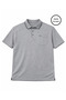 Men's Large Size Melange Smoked Polo Collar Short Sleeve Piqué T-Shirt 3Xl-4Xl-5Xl-6Xl-7Xl-8Xl - 4