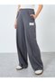 High Waisted Wide Leg Pintuck Jogger with Badge Detail - 6