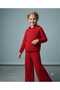 Girl's Hooded Pocket Sweatshirt Knitwear Pants Set of 2 - 2