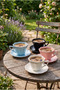 Handmade Ceramic Elegant Daisy Pattern Coffee Cup and Saucer - 6