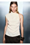 Asymmetrical Blouse with Metallic Details