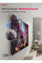 تلفزيون GLORIA 70 UHD ذكي بنظام أندرويد مقاس 70 بوصة بدقة 4K بدون إطار - أسود - 6