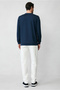 Crew Neck Regular Fit Embroidered Basic Thin Sweatshirt - 5