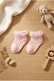 Girl baby tulle accessory step socks pink - 3