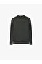Camisole Viscose Fabric Slim Fit Long Sleeve Ruffle Crew Neck T-Shirt - 6