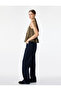 Aerobin Fabric Tie Detail Halter Neck Sleeveless Ruffled Satin Blouse - 3