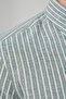 Men's Shirt Striped Cotton Linen Modern Slim Fit Shirt - 4