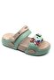 Kocamanlar E482 Lightweight Comfortable Sole School Nursery Pool Daily Unisex Children's Slippers Green