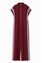 Sleeveless Stripe Detailed Zippered Jumpsuit - 4
