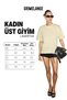 Lagertha women's 100% organic cotton thick textured oversize fit round neck light yellow t-shirt - 6