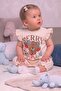 Baby Girl Jumpsuit with Teddy Bear Patterned Shorts