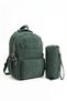 Klinkır School Bag with Pen Holder and Gorilla Keychain Gift High School Middle School School Bag Women's Backpack