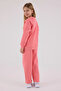 Girl's double set - neon pink - 2