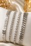 Zircon Stone Combination Steel Bracelet Set Silver Color Waterway Snake Chain Women's Bracelet - 2