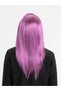 Rose Pink Color Straight Cut Long Party Wig Fake Hair (5263) - 2