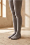 Girl's Glittery Pantyhose Gray