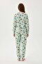 Teddy Bear Patterned Fleece Unisex Children's Pajama Set - 2