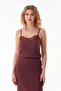 Wrapped Fabric Lace Strap Bodysuit