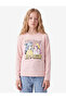 Cotton Long Sleeve Crew Neck Anime Printed T-Shirt - 2