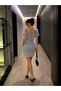 Madonna Collar Imported Crepe Fabric Gray 582394 - 4