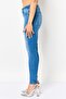 Women Skinny Fit Washed Stretchable Jeans, Blue - 2