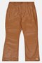 Women Regular Fit Solid Flared Pants,Brown - 2
