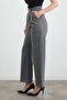 Velcro Zippered Palazzo Fabric Trousers - 3