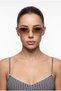 Elva Rimless Oval Sunglasses Uv400 Protection Gradient Glass Vintage Stylish Unisex 52 Ekartman