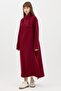 Zippered Sweatshirt Claret Red - 3