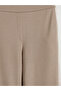 Lcw Everyday Brown Women's Trousers with Elastic Waist - 6