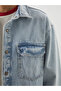 Lcw Jeans Indigo Comfortable Fit Long Sleeve Men's Jean Shirt - 3