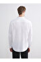 Lcwaikiki Classic White Regular Fit Long Sleeve Men's Textured Shirt - 4