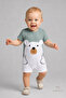 Baby Boy Teddy Bear Printed Short Sleeve 100% Cotton Summer Baby Romper Newborn Daily Romper 0-9 Months - 7