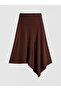 Original Elastic Waist Asymmetrical Cut Skirt - 3
