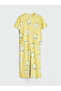 Original Oval Collar Patterned Women's Pajama Set - 5