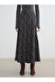 Original Beli Zippered Plaid Flared Skirt - 2