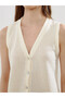 Trendlucky V-Neck Self-Patterned Women's Vest with a Difference - 3