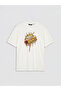 Nevavm Oval Collar Hot Wheels Printed Men's T-Shirt with Difference - 5
