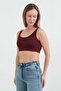 Basic Ribbed Modal Crop Bustier - 3